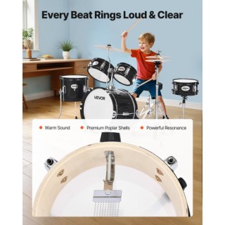 VEVOR Παιδικό Σετ Τυμπάνων 5-Τεμάχια 14, για Ηλικίες 6-13, με Ρυθμι... VEVOR Παιδικό Σετ Τυμπάνων 5-Τεμάχια 14, για Ηλικίες 6-13, με Ρυθμι...