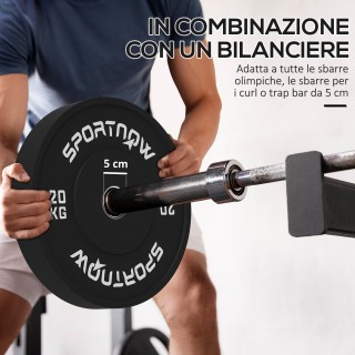 SPORTNOW Σετ 2 Δίσκοι Βάρους 20kg από Καουτσούκ με Τρύπα 2/5 cm γι... SPORTNOW Σετ 2 Δίσκοι Βάρους 20kg από Καουτσούκ με Τρύπα 2/5 cm γι...