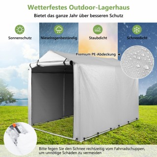 Costway Γκαράζ Σκηνή 160 x 218 x 164 cm Αδιάβροχο Μεταλλικό Σκελετό... Costway Γκαράζ Σκηνή 160 x 218 x 164 cm Αδιάβροχο Μεταλλικό Σκελετό...