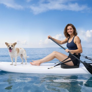 VEVOR Καθισμα Καγιάκ 65mm, Παγκόσμιο Καθίσμα SUP με Πλάτη, Μαξιλάρι...