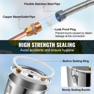 VEVOR Αποστακτήρας Αλκοόλ Φεγγαρόφωτου 5 Γαλόνια με Δοχείο Θόρυβο &... VEVOR Αποστακτήρας Αλκοόλ Φεγγαρόφωτου 5 Γαλόνια με Δοχείο Θόρυβο &...