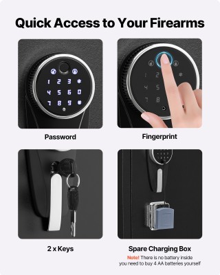 VEVOR Χρηματοκιβώτιο Όπλων 8-10 Θέσεων για Καραμπίνες και Πιστόλια,... VEVOR Χρηματοκιβώτιο Όπλων 8-10 Θέσεων για Καραμπίνες και Πιστόλια,...