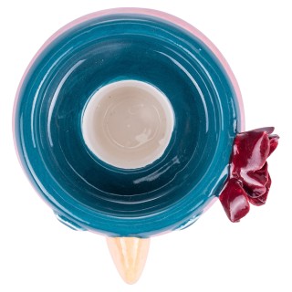 Villa dEste Home Τουκάν Κηροπήγιο Πορσελάνης με Χειροποίητη Ζωγραφι...