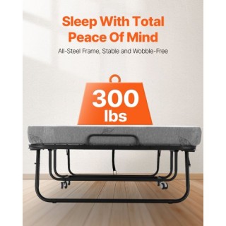 VEVOR Πτυσσόμενο Κρεβάτι με Στρώμα Αφρού 10 εκ. για Ενήλικες και Φι... VEVOR Πτυσσόμενο Κρεβάτι με Στρώμα Αφρού 10 εκ. για Ενήλικες και Φι...