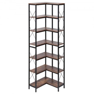 VEVOR Γωνιακή Βιβλιοθήκη 7 Επιπέδων - Ψηλή Βιβλιοθήκη Αποθήκευσης σ... VEVOR Γωνιακή Βιβλιοθήκη 7 Επιπέδων - Ψηλή Βιβλιοθήκη Αποθήκευσης σ...