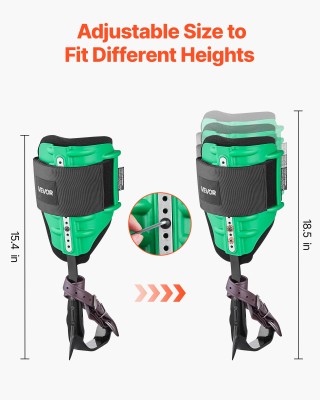 VEVOR Σετ Αναρρίχησης Δέντρων Ρυθμιζόμενου Ύψους με Λουριά & Προστα...