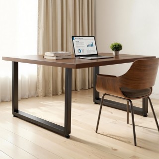 VEVOR Μεταλλικά Τετράγωνα Πόδια Τραπεζιού 750 x 900 mm, Σετ 2, Μαύρ...