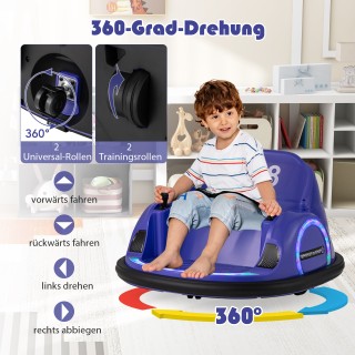 Costway  Ηλεκτρικό Καρουζέλ Αυτοκινητάκι για Παιδιά με LED Φώτα - Μ...