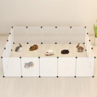 BAKAJI Περίφραξη για Μικρά Ζώα Εσωτερικού Χώρου με Πάτο 18 Πάνελ 02...