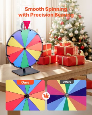 VEVOR 12-Σφηνοθέσιο Τροχός της Τύχης 305 mm για Εκδηλώσεις, με Βάση...