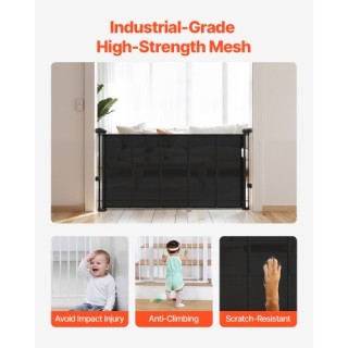 VEVOR Αναδιπλούμενη Παιδική Πύλη 870mm Ύψος, Επέκταση έως 1400mm Πλ...