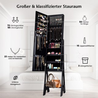 Costway Οργανωτής Κοσμημάτων με Ολόσωμο Καθρέφτη και LED Φωτισμό J... Costway Οργανωτής Κοσμημάτων με Ολόσωμο Καθρέφτη και LED Φωτισμό J...