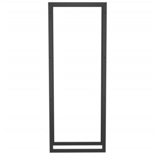 vidaXL Ραφιέρα Καυσόξυλων Ματ Μαύρο 50x28x132 εκ. Ατσάλι 350306