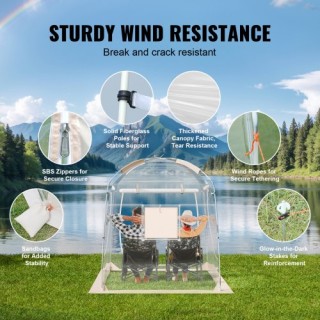 VEVOR Αθλητική Σκηνή Άμεσης Τοποθέτησης για 2-4 Άτομα Ανθεκτική στι...