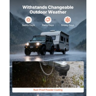 VEVOR Κλείδωμα Ρυμουλκούμενου 50,8 mm, Αντικλεπτικό με 3 Κλειδιά, Α... VEVOR Κλείδωμα Ρυμουλκούμενου 50,8 mm, Αντικλεπτικό με 3 Κλειδιά, Α...