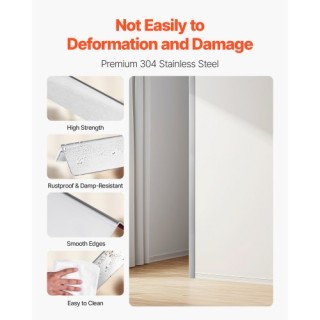 VEVOR Σετ 10 Προστατευτικά Γωνιών Τοίχου Ανοξείδωτα 38x38x2436mm με...