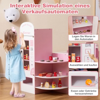 Costway Παιδικό Σουπερμάρκετ Παιχνίδι με Ταμείο & POS Μηχανή & Αυτό...