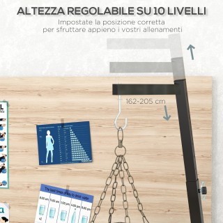 SPORTNOW Ρυθμιζόμενος Σάκος Πυγμαχίας με Τρίγωνη Βάση, 170x90x182-2...