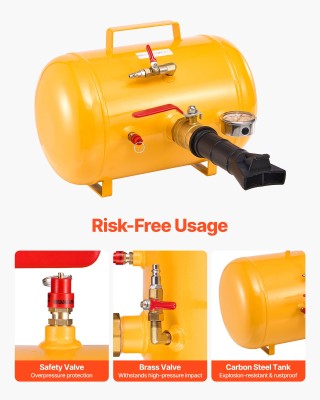 VEVOR Εργαλείο Έκρηξης Απόθεσης Ελαστικών 5 Γαλόνια, 87-116 PSI, Κί... VEVOR Εργαλείο Έκρηξης Απόθεσης Ελαστικών 5 Γαλόνια, 87-116 PSI, Κί...