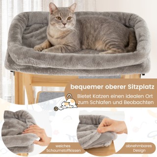 Costway Πτυσσόμενο Δέντρο Γάτας με Σχιστόλιθο & Μαλακό Κρεβάτι PV10... Costway Πτυσσόμενο Δέντρο Γάτας με Σχιστόλιθο & Μαλακό Κρεβάτι PV10...