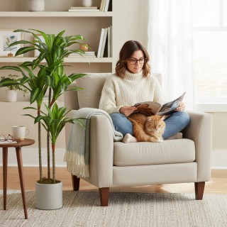 HOMCOM Τεχνητό Φυτό Δράκαινα Πράσινη σε PEVA και Ξύλο με Δοχείο Γλά... HOMCOM Τεχνητό Φυτό Δράκαινα Πράσινη σε PEVA και Ξύλο με Δοχείο Γλά...