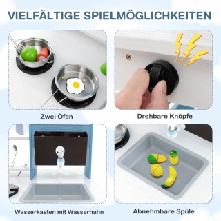 Costway Παιδική Εξωτερική Κουζίνα από Ξύλο με Λειτουργία Νερού 94 ... Costway Παιδική Εξωτερική Κουζίνα από Ξύλο με Λειτουργία Νερού 94 ...