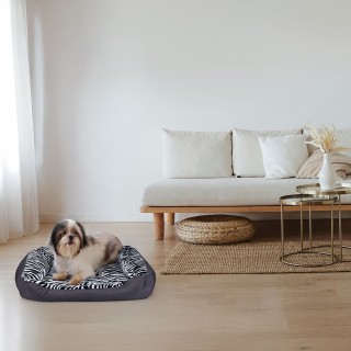 Galileo Χειμερινό κρεβάτι για σκύλους με επένδυση 80x60x20 cm εξωτε...