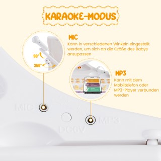 Costway Παιδικό Πληκτρολόγιο με 37 Πλήκτρα & Σκαμπό, Έξυπνη Ηλεκτρ... Costway Παιδικό Πληκτρολόγιο με 37 Πλήκτρα & Σκαμπό, Έξυπνη Ηλεκτρ...