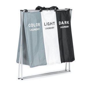 Καλάθι Απλύτων με 3 Υφασμάτινες Τσάντες PJJLB0408 MODERNHOME Καλάθι Απλύτων με 3 Υφασμάτινες Τσάντες PJJLB0408 MODERNHOME