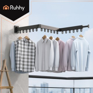 Ruhhy Πτυσσόμενη Επιτοίχια Απλώστρα  26342