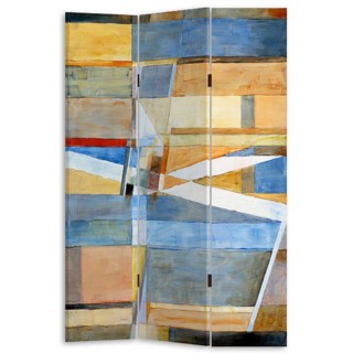 BAKAJI Παραβάν 3 Πάνελς Εκτύπωση Διπλής Όψης Αφηρημένο Πίνακα Διαχω... BAKAJI Παραβάν 3 Πάνελς Εκτύπωση Διπλής Όψης Αφηρημένο Πίνακα Διαχω...