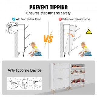 Ντουλάπι Παπουτσιών VEVOR με 3 Συρτάρια για Χώρο Εισόδου  FCXJ3C293...