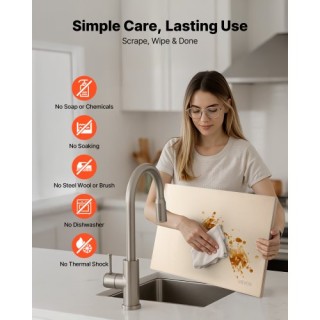 VEVOR Πέτρινη Πλάκα Ψησίματος από Κορδιερίτη 508 x 355 mm με Αλουμι... VEVOR Πέτρινη Πλάκα Ψησίματος από Κορδιερίτη 508 x 355 mm με Αλουμι...