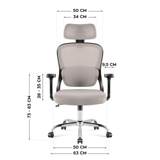 MarkAdler Περιστρεφόμενη Καρέκλα Διευθυντή Manager 3.2  Γκρι 590379...