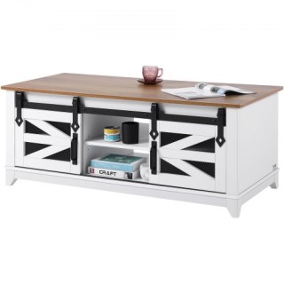 VEVOR 48 Αγροτικό Τραπεζάκι Καφέ 2 Επιπέδων με Συρόμενες Πόρτες Αχ... VEVOR 48 Αγροτικό Τραπεζάκι Καφέ 2 Επιπέδων με Συρόμενες Πόρτες Αχ...