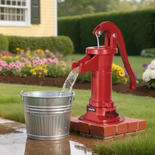 VEVOR Παραδοσιακή Αντλία Χεριού από Χυτοσίδηρο, 25 πόδια Μέγιστη Αν...