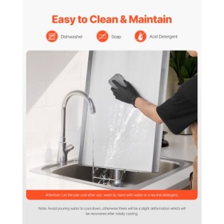 VEVOR Επίπεδη Πλάκα Ψησίματος Ανοξείδωτη 32x16 για BBQ DCJPBXG3217I...