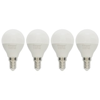 Kooper Σετ 4 Λαμπτήρες LED Bulbo 6W Ζεστό Φως Kooper 5914564 Kooper Σετ 4 Λαμπτήρες LED Bulbo 6W Ζεστό Φως Kooper 5914564