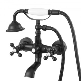 VEVOR Μαύρη Ματ Αναμεικτική Μπαταρία Μπανιέρας Τύπου Clawfoot με Ρυ... VEVOR Μαύρη Ματ Αναμεικτική Μπαταρία Μπανιέρας Τύπου Clawfoot με Ρυ...