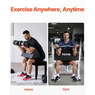 VEVOR Φορητό Μαξιλάρι Καμπύλης Δικεφάλων για Οικιακό Γυμναστήριο MS...