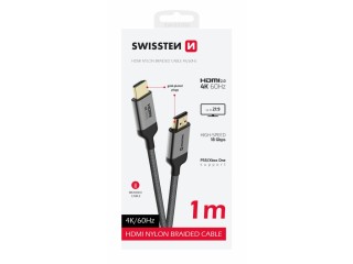 SWISSTEN Καλώδιο HDMI 2 μέτρα σε HDMI 4K 60Hz 8595217484634