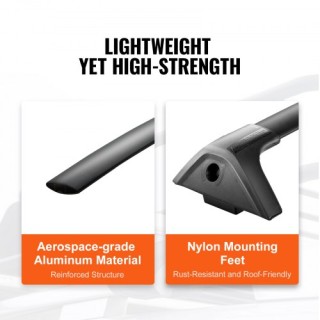 Ράγες Οροφής VEVOR για Toyota RAV4 2019-2023, 260lbs, Αλουμίνιο με ...
