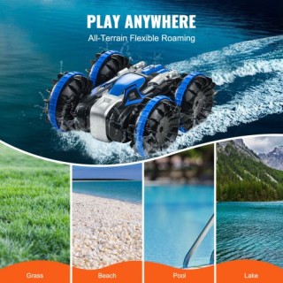 Αμφίβιο Τηλεκατευθυνόμενο Αυτοκίνητο-Σκάφος 4WD Μπλε SLLQYKCQC1JZA... Αμφίβιο Τηλεκατευθυνόμενο Αυτοκίνητο-Σκάφος 4WD Μπλε SLLQYKCQC1JZA...