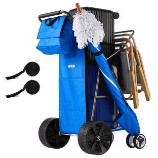 VEVOR Καρότσι Παραλίας με Μεγάλες Ρόδες, 75kg, Αναδιπλούμενο με Θήκ...