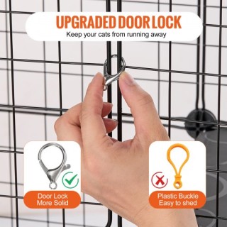 VEVOR Μεγάλο 4-επίπεδο Κλουβί Γάτας 41 x 14 x 55 Μεταλλικό με Αιώρ... VEVOR Μεγάλο 4-επίπεδο Κλουβί Γάτας 41 x 14 x 55 Μεταλλικό με Αιώρ...