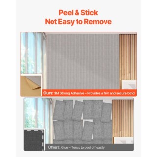 VEVOR Σετ 5 Αυτοκόλλητων Ηχοαπορροφητικών Πάνελ Καμήλου JZGYBTSTW12...