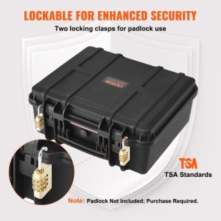 VEVOR Θήκη Πιστολιών με Προκομμένη Επένδυση για 6 Πιστόλια - Κλειδω...