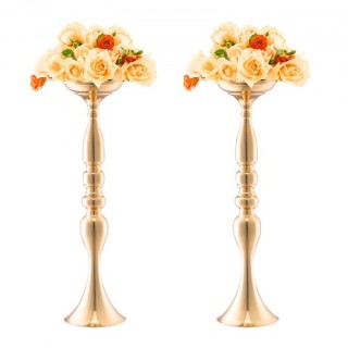 VEVOR 24 τεμ. Χρυσή Μεταλλική Βάση Λουλουδιών 50cm για Τραπέζι Γάμ... VEVOR 24 τεμ. Χρυσή Μεταλλική Βάση Λουλουδιών 50cm για Τραπέζι Γάμ...