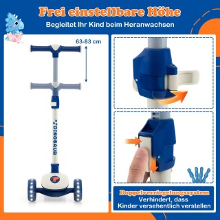 Costway Πτυσσόμενο Πατίνι με Ρυθμιζόμενο Τιμόνι και LED Φωτιζόμενε... Costway Πτυσσόμενο Πατίνι με Ρυθμιζόμενο Τιμόνι και LED Φωτιζόμενε...