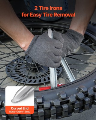 VEVOR Σετ εργαλείων αλλαγής ελαστικών για μοτοσικλέτες (406-533 mm)...